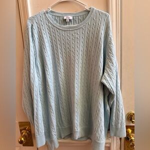 New Kim Rogers Cable Knit Sweater